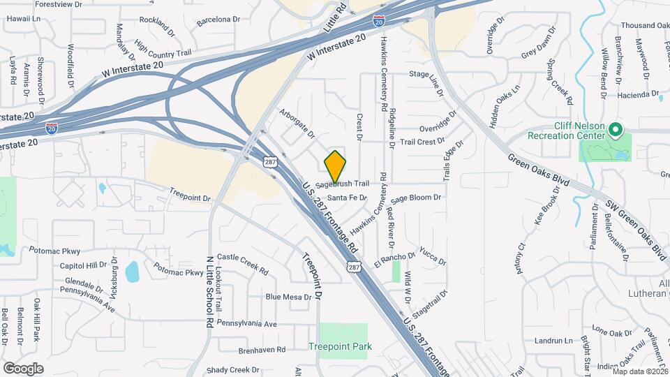 5918 Sagebrush Trail Mapa y Detalles de la Ubicación