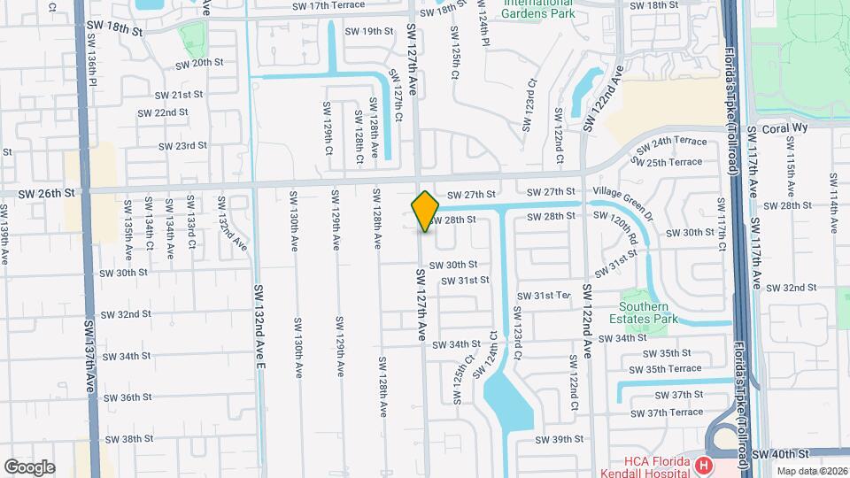 2845 SW 127th Ave Map and Location Details