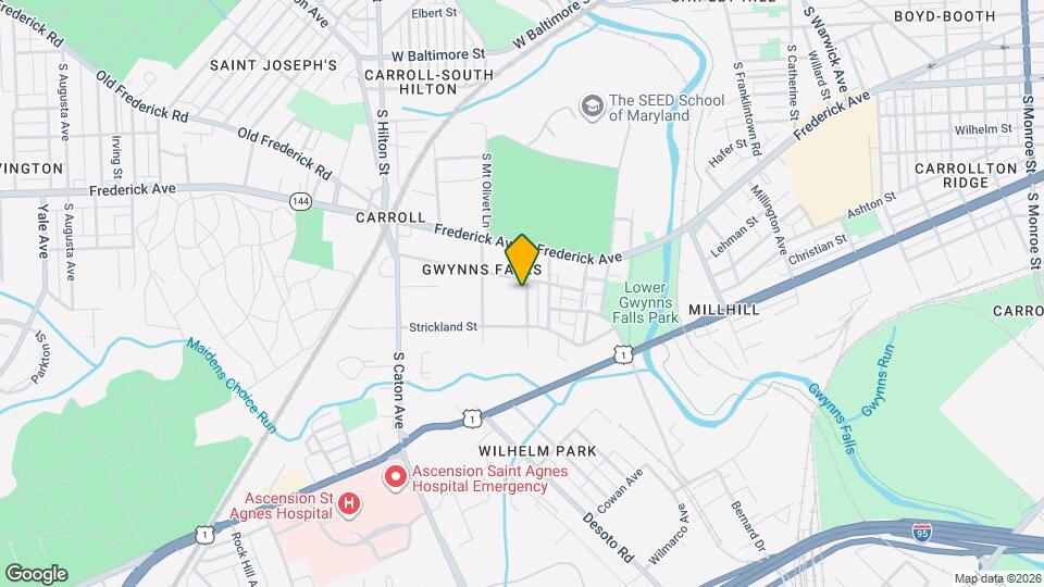 514 S Longwood St Map and Location Details