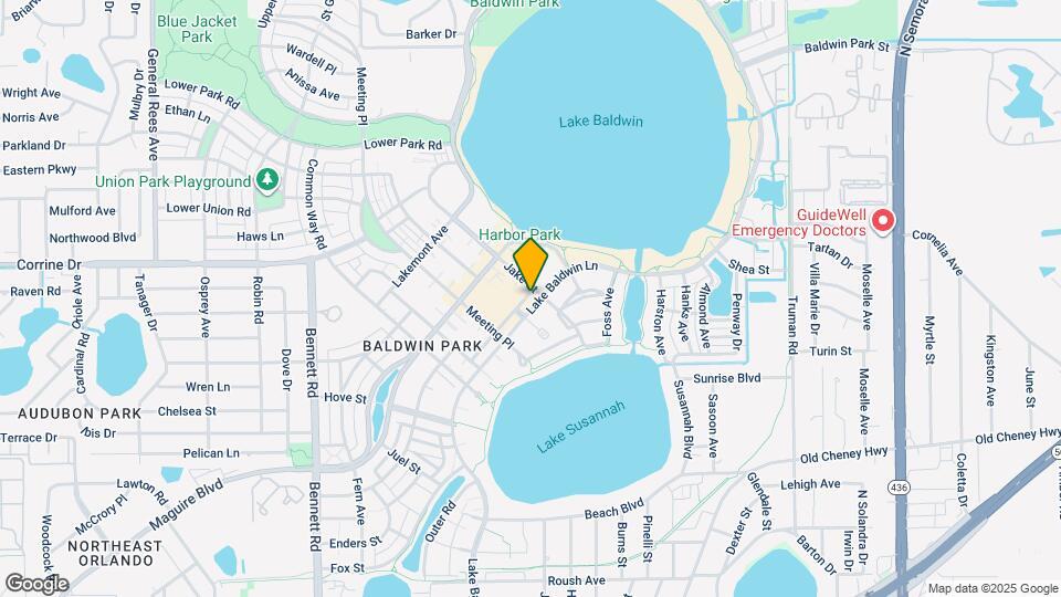 1550 Lake Baldwin Ln Map and Location Details