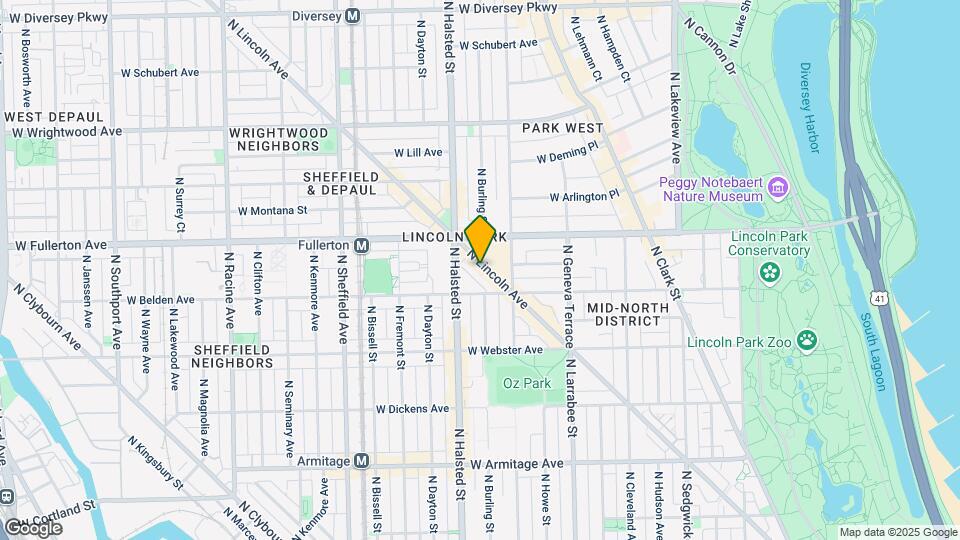 2345 N Lincoln Ave Map and Location Details