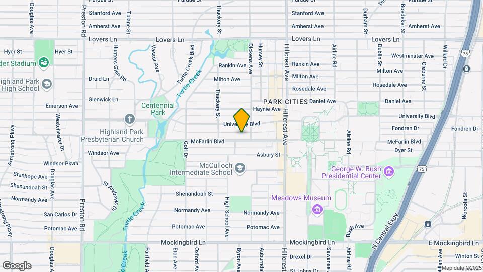 3508 McFarlin Blvd, Unit GarageApt-STUDIO Map and Location Details