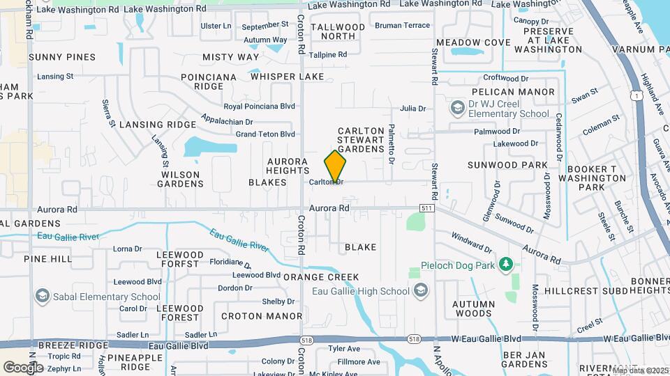 1153 Carlton Dr Map and Location Details