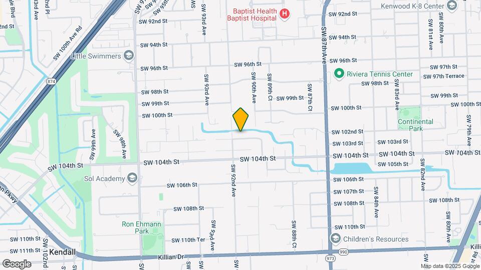 9121 SW 102nd St Mapa y Detalles de la Ubicación