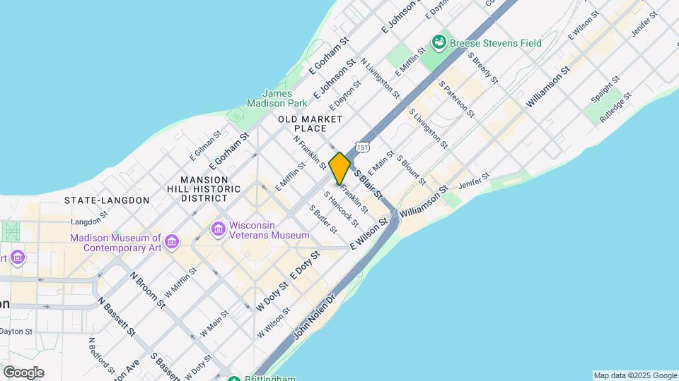 22 S Franklin St, Unit #1 Map and Location Details