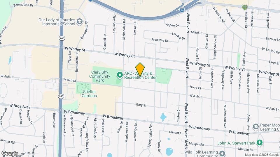 1405 Pearl Ave Map and Location Details