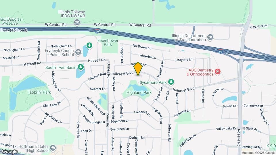 597 Hillcrest Ct Map and Location Details