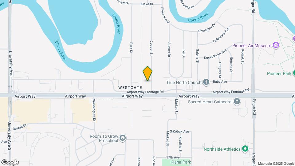 1214 Coppet St Map and Location Details