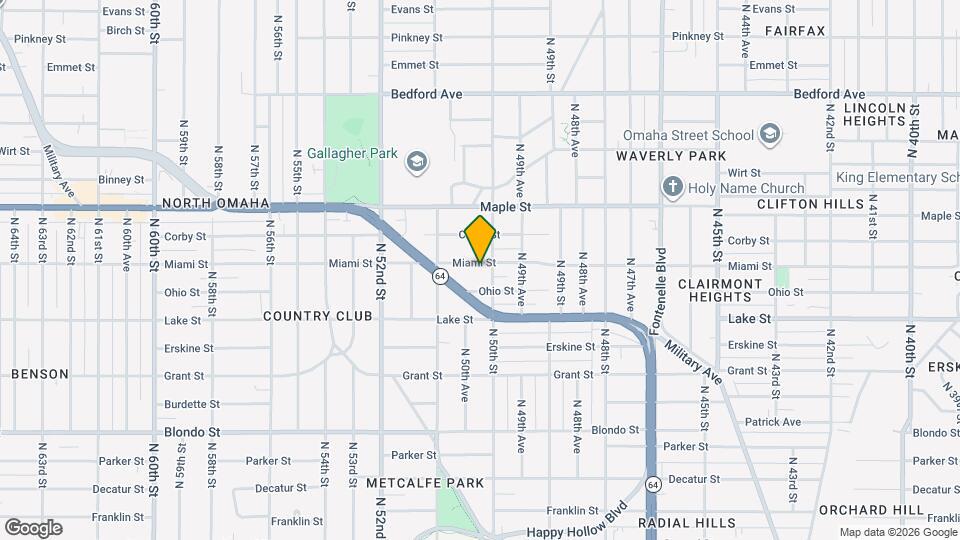 5011 Miami St Map and Location Details