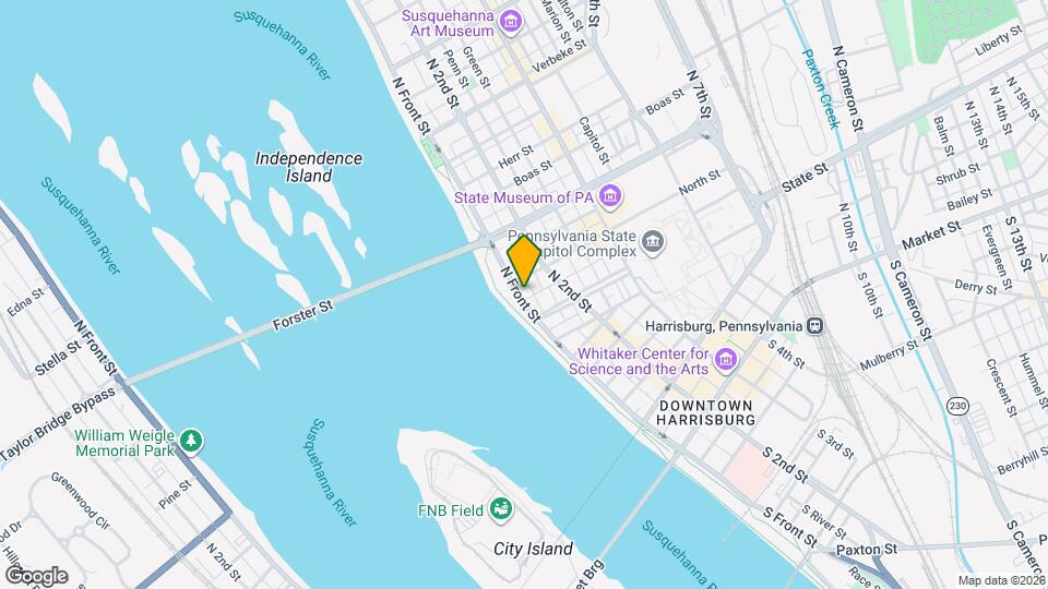 605 N Front St Map and Location Details