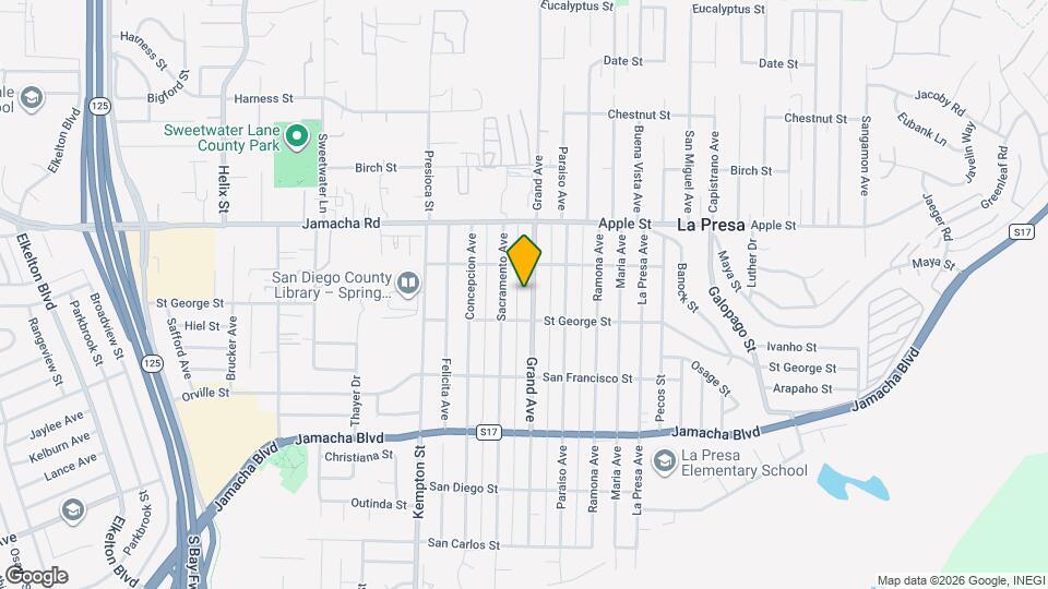 832 Grand Ave Map and Location Details