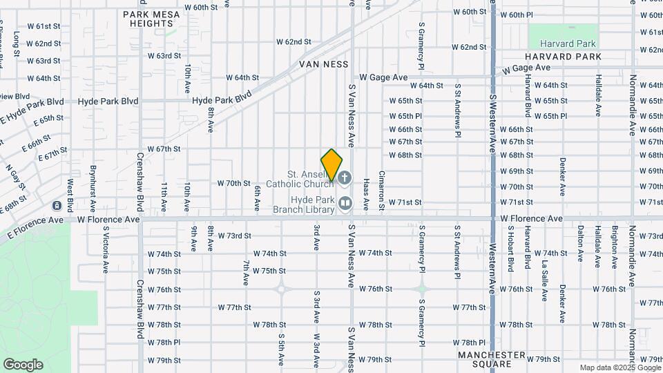 7001 Arlington Ave Map and Location Details