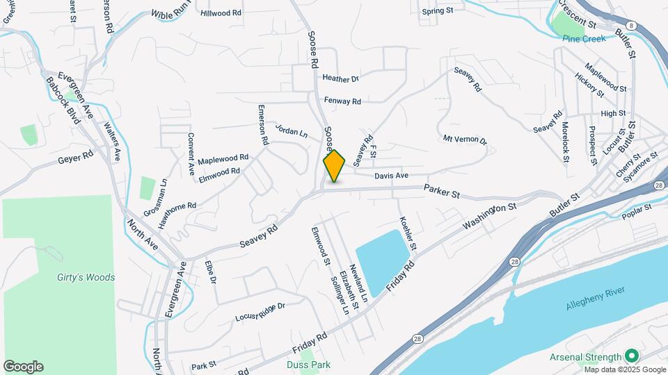 428 Parker St Mapa y Detalles de la Ubicación