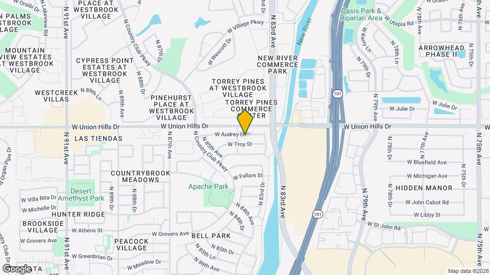 8363 W Audrey Ln Mapa y Detalles de la Ubicación