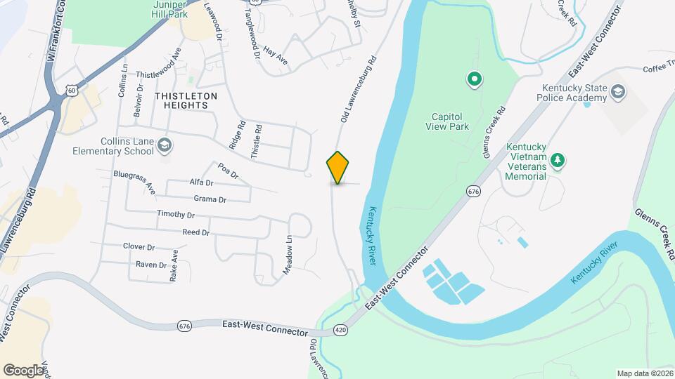 980 Old Lawrenceburg Rd, Unit 1 to 2 Bedroom House Map and Location Details