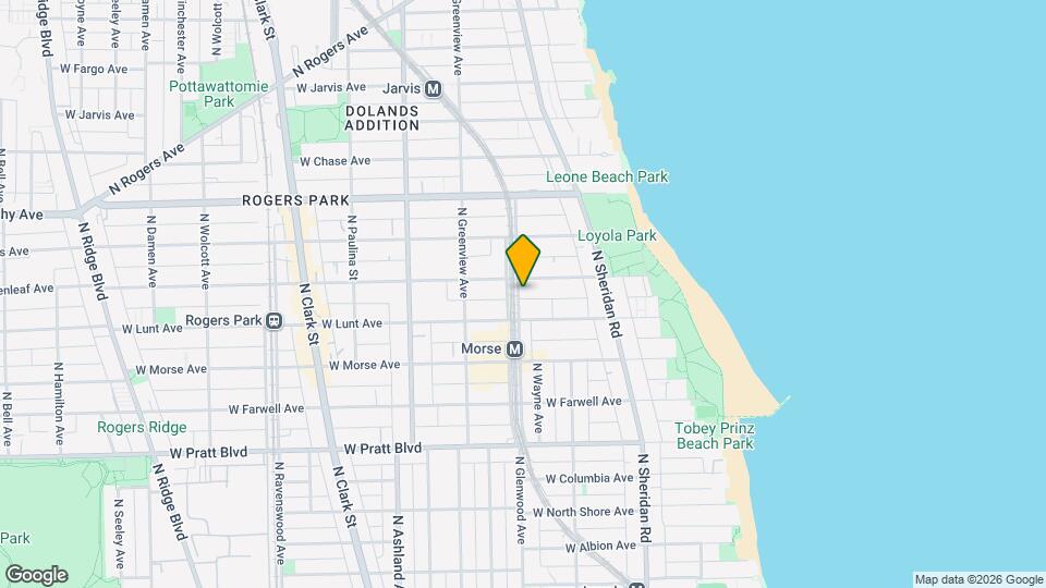 7021 N Glenwood Ave Map and Location Details