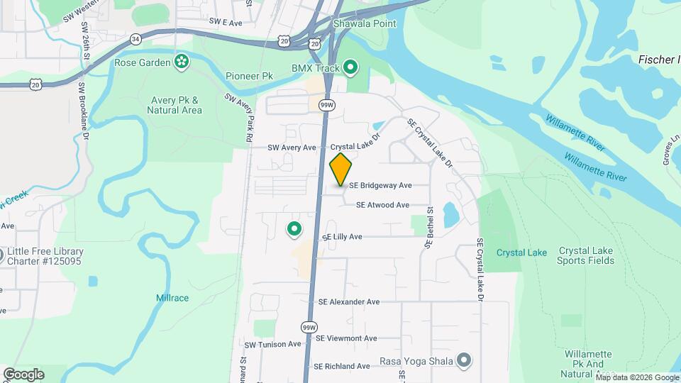201-203 SE Bridgeway Ave Map and Location Details