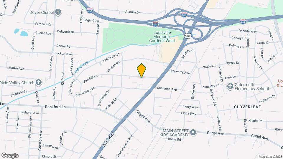 1836 Kendall Ln Mapa y Detalles de la Ubicación