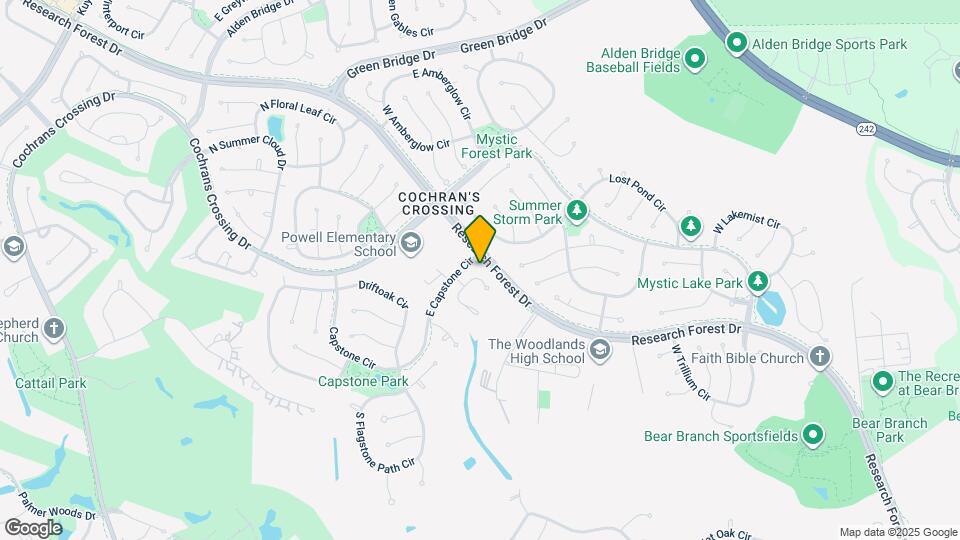 71 N Crossed Birch Pl Map and Location Details