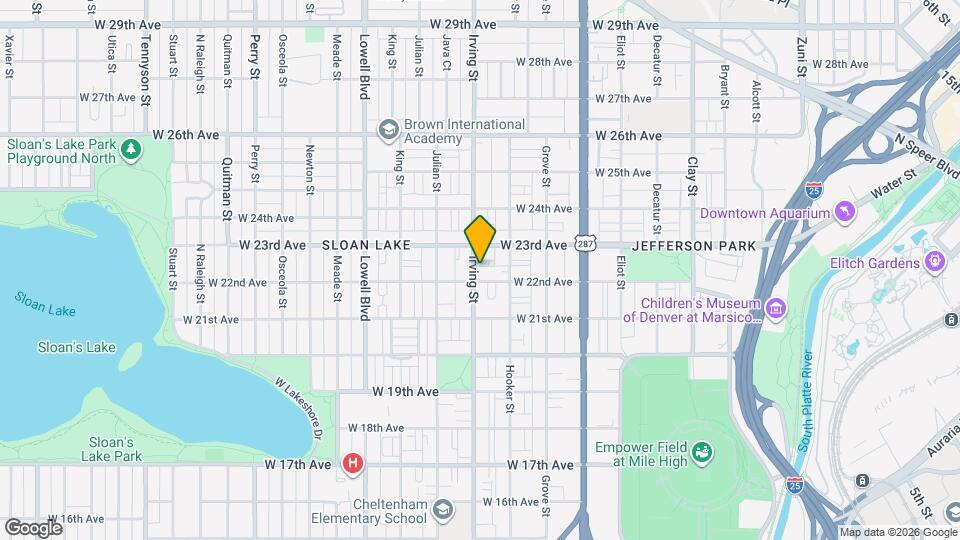 2220 Irving St Map and Location Details