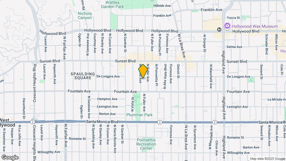 1344 N Martel Ave, Unit 305 Map and Location Details