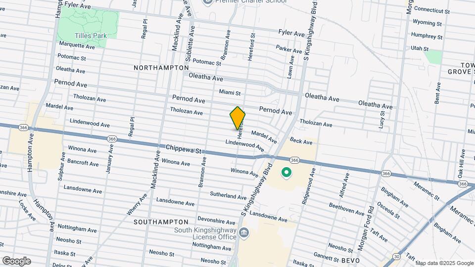 3805 Hereford St Map and Location Details