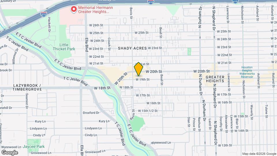 1227 W 19th St Map and Location Details