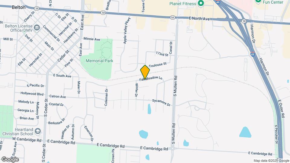 1216-1218 Fall Meadow Ln Map and Location Details