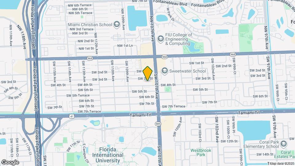 10765 SW 4th St Map and Location Details