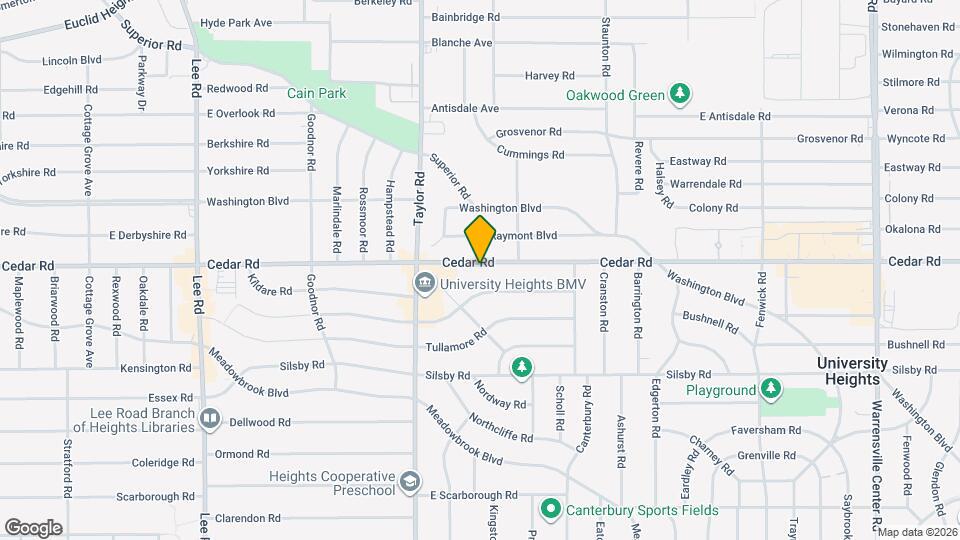 13526 Cedar Rd Map and Location Details