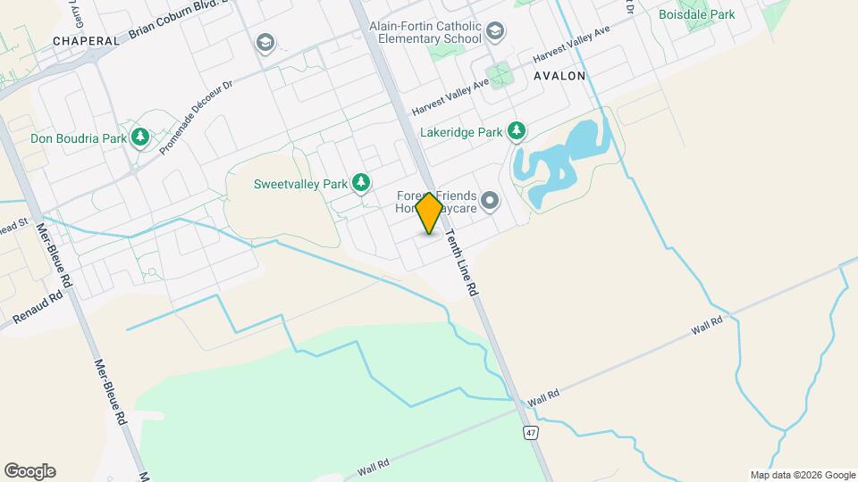 580 Catleaf Row Map and Location Details