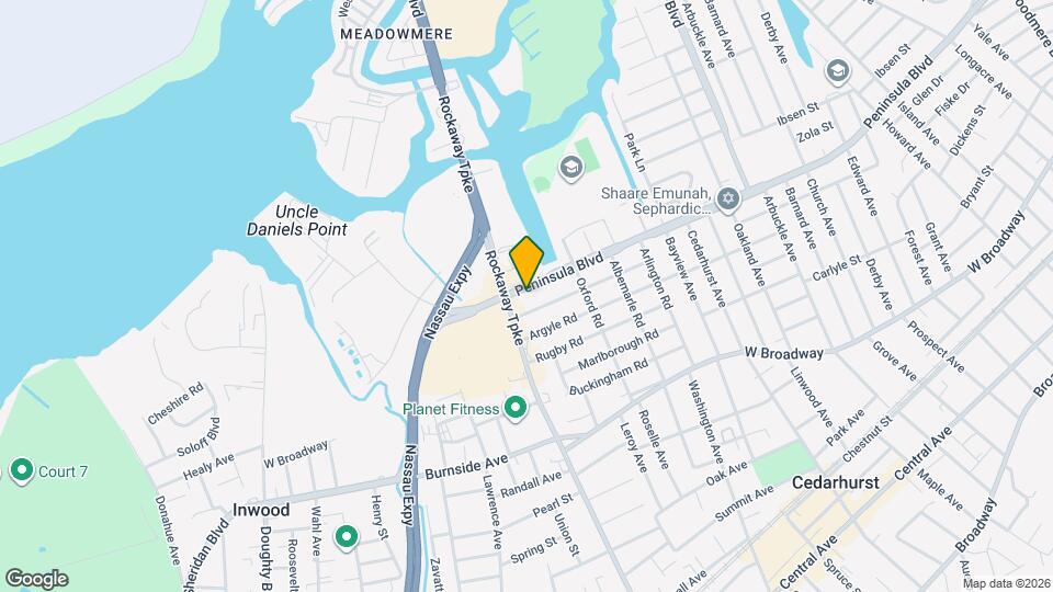 323 Peninsula Blvd Map and Location Details