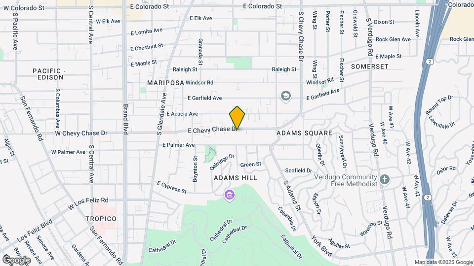 804-810 E Chevy Chase Dr Mapa y Detalles de la Ubicación