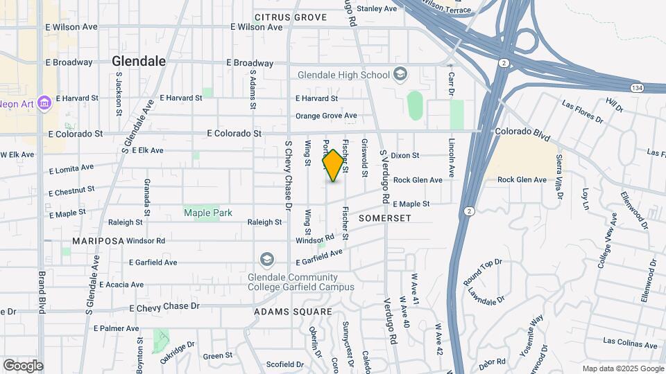 520 Porter St, Unit 2 Map and Location Details
