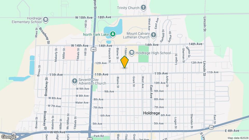 1109 Tilden St Map and Location Details