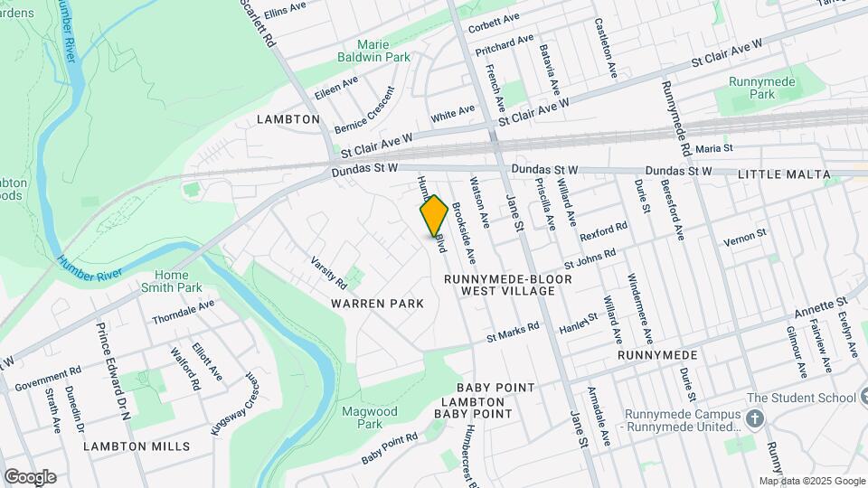 172 Humbercrest Blvd Map and Location Details