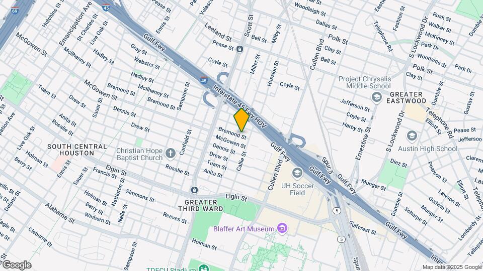 3707 Bremond St-Unit -1 Map and Location Details