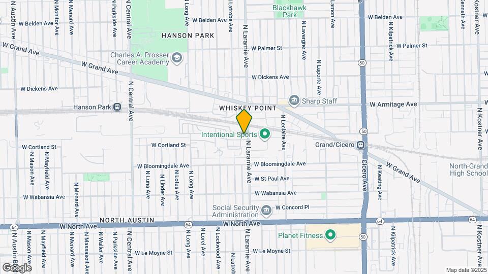 1900 N Laramie Ave Map and Location Details