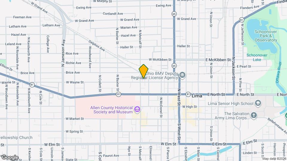 618 W Wayne St Map and Location Details