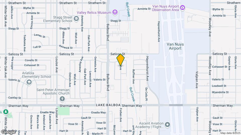 7467 N Forbes Ave Map and Location Details