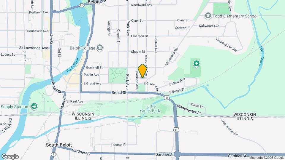 1019 E Grand Ave Map and Location Details