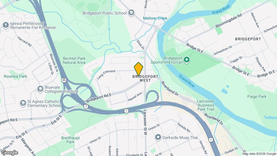 544 Bridgeport Rd E Map and Location Details