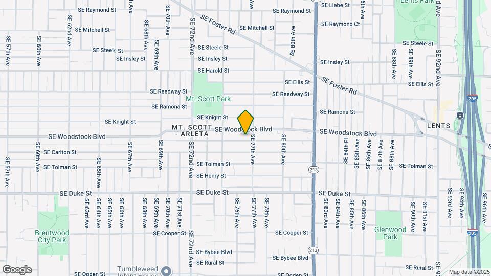 7611 SE Martins St Map and Location Details