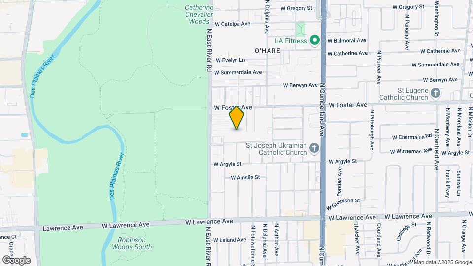 8701 W Foster Ave Map and Location Details