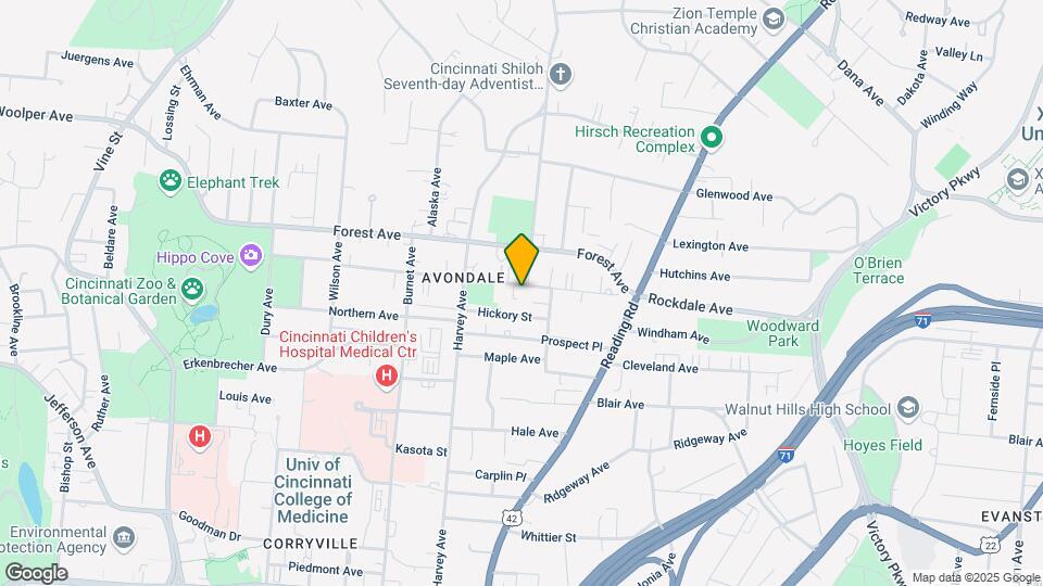 545 Rockdale Ave Map and Location Details