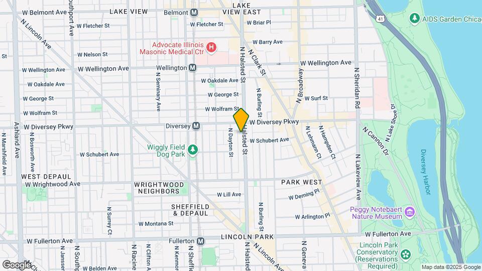 2708-2710 N Halsted St Map and Location Details