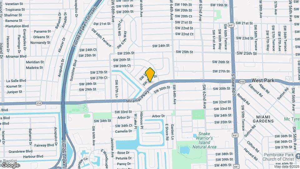 6535 Miramar Pky Map and Location Details