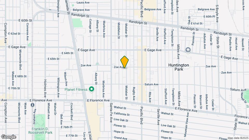 6609 Malabar St Mapa y Detalles de la Ubicación