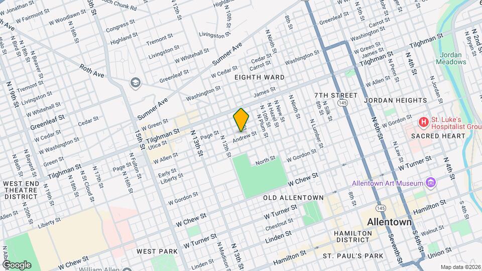 1110 W Allen St Map and Location Details