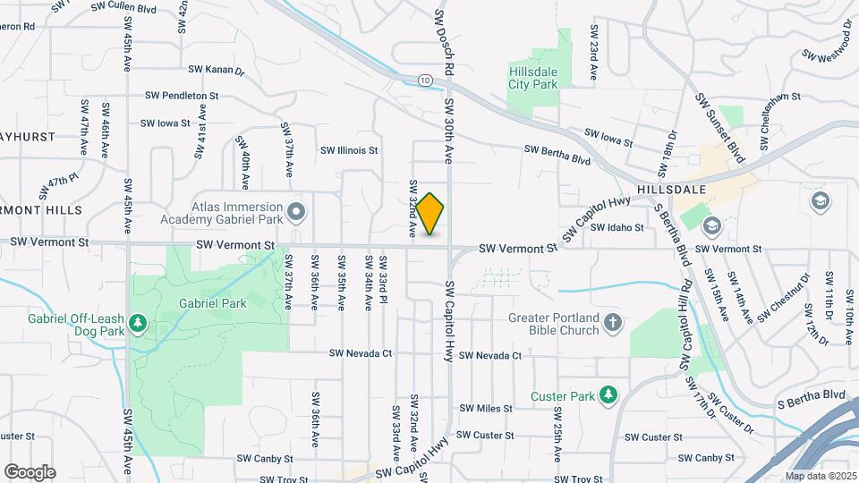 3105 SW Vermont St Map and Location Details